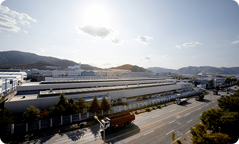 An image of a panoramic view of Busan Pipe’s Changwon Plant.