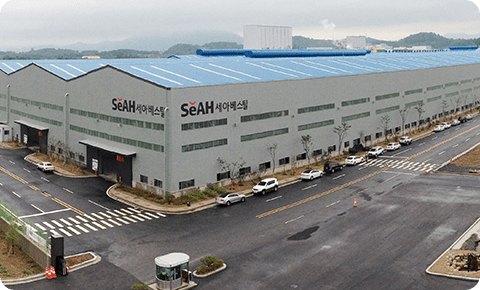 An image of a panoramic view of the SeAH Besteel Changnyeong plant.