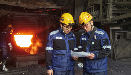세아베스틸 군산공장 제2제강팀, 전기로를 움직이는 두 사람 <span> - 김성민 기장 & 박재경 차장  </span>