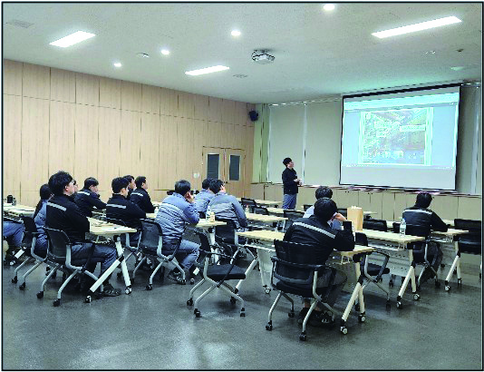 Safety and health training for office and technical staff at the Pohang plant